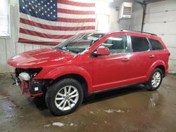 Salvage cars for sale at Lyman, ME auction: 2017 Dodge Journey SXT SUV