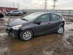 Salvage cars for sale at Elgin, IL auction: 2014 Toyota Prius C