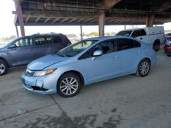 Salvage cars for sale at American Canyon, CA auction: 2012 Honda Civic EX