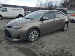 Salvage cars for sale from Copart Grantville, PA: 2018 Toyota Corolla L