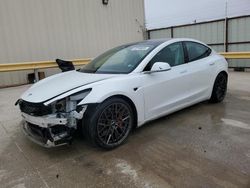 Salvage cars for sale at Haslet, TX auction: 2020 Tesla Model 3