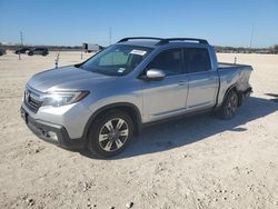 Salvage cars for sale at New Braunfels, TX auction: 2017 Honda Ridgeline RTL