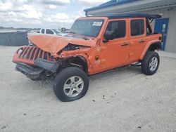 Salvage cars for sale at Arcadia, FL auction: 2018 Jeep Wrangler Unlimited Sport