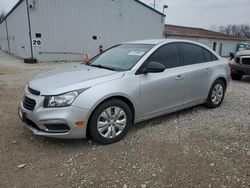 Salvage cars for sale at Columbus, OH auction: 2016 Chevrolet Cruze Limited LS