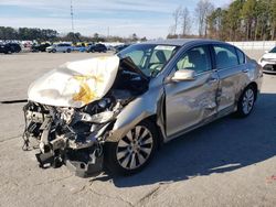 Salvage cars for sale at Dunn, NC auction: 2015 Honda Accord EXL