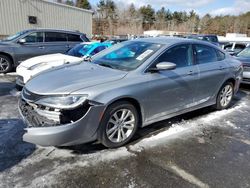 Salvage cars for sale at Exeter, RI auction: 2015 Chrysler 200 Limited