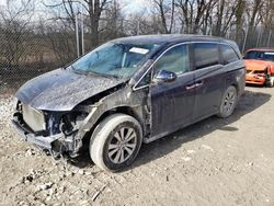 Salvage cars for sale at Cicero, IN auction: 2014 Honda Odyssey EXL