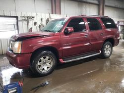 Cadillac Escalade salvage cars for sale: 2002 Cadillac Escalade Luxury