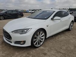 Salvage cars for sale at Houston, TX auction: 2013 Tesla Model S