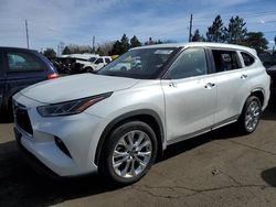 Salvage cars for sale at Denver, CO auction: 2022 Toyota Highlander Limited