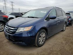 Salvage cars for sale at Elgin, IL auction: 2015 Honda Odyssey EX