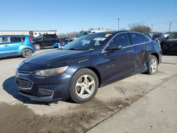 Chevrolet salvage cars for sale: 2016 Chevrolet Malibu LS