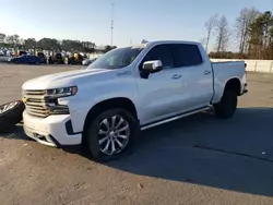 Salvage cars for sale from Copart Dunn, NC: 2019 Chevrolet Silverado K1500 High Country