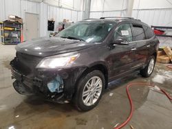 Salvage cars for sale at Wayland, MI auction: 2014 Chevrolet Traverse LT