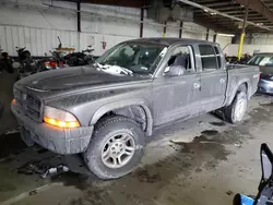 Dodge Dakota salvage cars for sale: 2003 Dodge Dakota Quad Sport