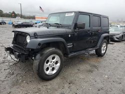 Jeep Wrangler Unlimited Sport salvage cars for sale: 2017 Jeep Wrangler Unlimited Sport