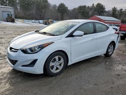 Salvage cars for sale at Mendon, MA auction: 2015 Hyundai Elantra SE