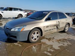 Salvage cars for sale at Grand Prairie, TX auction: 2006 Honda Accord EX