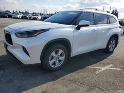 Salvage cars for sale at Rancho Cucamonga, CA auction: 2024 Toyota Highlander LE