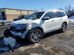 Salvage cars for sale at Marlboro, NY auction: 2017 Honda Pilot Touring