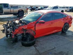 Salvage cars for sale at Grand Prairie, TX auction: 2016 Honda Civic LX