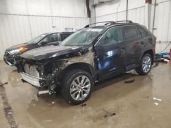 Salvage cars for sale at Franklin, WI auction: 2022 Toyota Rav4 XLE Premium