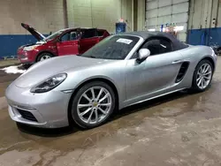 Salvage cars for sale at Woodhaven, MI auction: 2018 Porsche Boxster