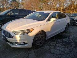 Salvage cars for sale at Austell, GA auction: 2018 Ford Fusion TITANIUM/PLATINUM