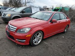 Salvage cars for sale from Copart Baltimore, MD: 2012 Mercedes-Benz C 300 4matic