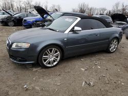 Carros salvage a la venta en subasta: 2007 Audi S4 Quattro Cabriolet