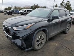 Salvage cars for sale at Denver, CO auction: 2022 Toyota Highlander XLE