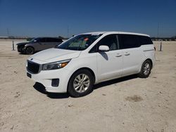 Salvage cars for sale at New Braunfels, TX auction: 2017 KIA Sedona LX