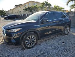 Salvage cars for sale at Opa Locka, FL auction: 2021 Infiniti QX50 Pure