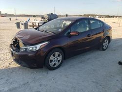 Salvage cars for sale at New Braunfels, TX auction: 2018 KIA Forte LX