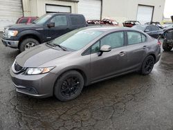 Salvage cars for sale at Woodburn, OR auction: 2013 Honda Civic LX