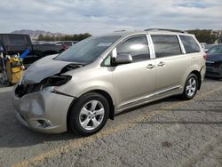 Salvage cars for sale at Las Vegas, NV auction: 2015 Toyota Sienna LE