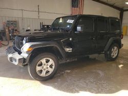 Salvage cars for sale at San Antonio, TX auction: 2018 Jeep Wrangler Unlimited Sport