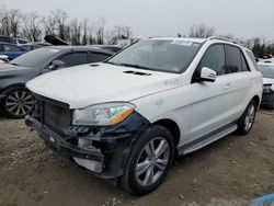 2015 Mercedes-Benz ML 350 4matic en venta en Baltimore, MD