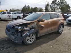 Salvage cars for sale from Copart Denver, CO: 2018 KIA Sportage LX