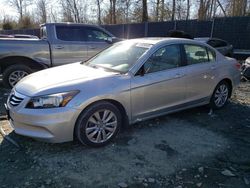 Salvage cars for sale at Waldorf, MD auction: 2012 Honda Accord EXL