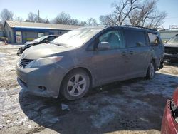 Salvage cars for sale at auction: 2013 Toyota Sienna LE