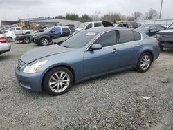 Salvage cars for sale at Sacramento, CA auction: 2007 Infiniti G35