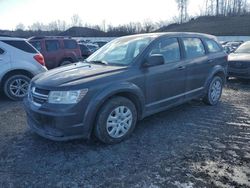 Salvage cars for sale at Duryea, PA auction: 2015 Dodge Journey SE