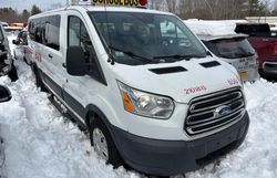 Salvage cars for sale at North Billerica, MA auction: 2015 Ford Transit T-350