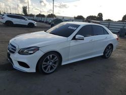 Salvage cars for sale at Miami, FL auction: 2016 Mercedes-Benz E 350