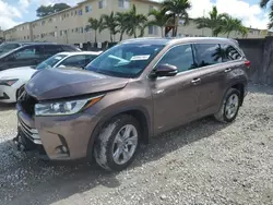 2017 Toyota Highlander Hybrid Limited en venta en Opa Locka, FL