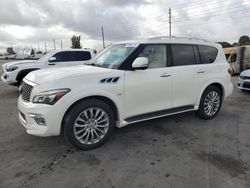 Infiniti salvage cars for sale: 2015 Infiniti QX80