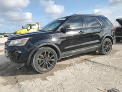 Salvage cars for sale from Copart West Palm Beach, FL: 2018 Ford Explorer XLT