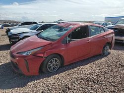 Salvage cars for sale at Phoenix, AZ auction: 2019 Toyota Prius