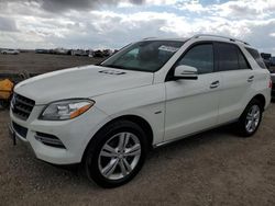 Mercedes-Benz salvage cars for sale: 2012 Mercedes-Benz ML 350 Bluetec